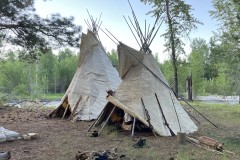 Rodney Douglas buffalo hide tipis